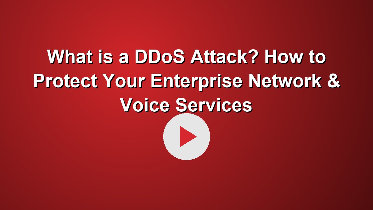 What is a DDoS Attack? How to Protect Your Enterprise Network & Voice Services