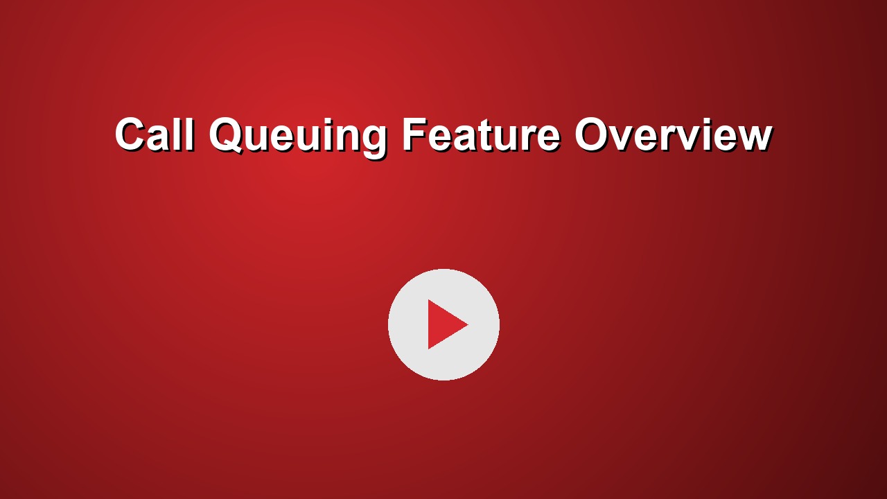 Call Queuing Feature Overview